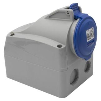 Toma sobrepuesta monofásica 2 polos + tierra 32A/250V Legrand (Azul)