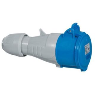 Toma extensión monofásico 2 polos + tierra 16A/250V Legrand (Azul)