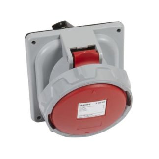 Toma semiempotrable trifásica 3 polos + tierra 125A/250V Legrand (Rojo)