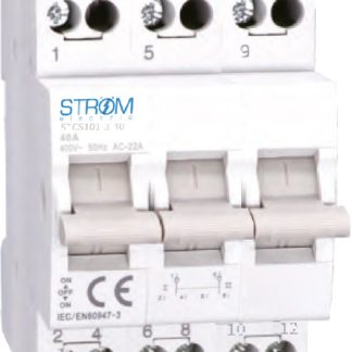 Interruptor Conmutador 40, 63 u 80 Amperios Riel Din STCS101