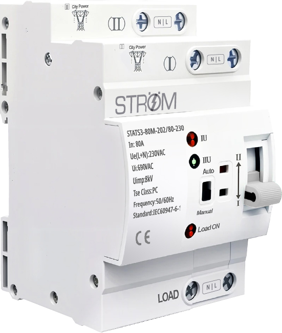 Interruptor de Transferencia Automática Riel Din STATS3 (ATS) - Imagen 2